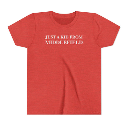 Just a kid from Middlefield Youth Short Sleeve T-Shirt