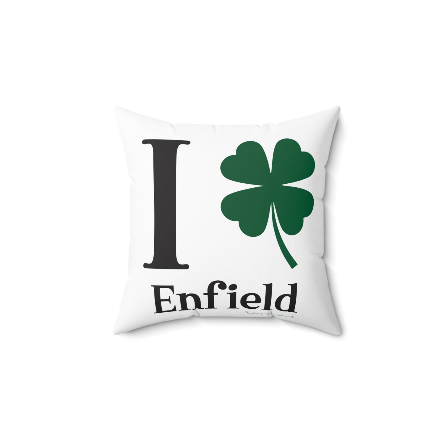I Clover Enfield Spun Polyester Square Pillow