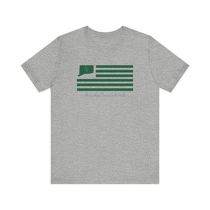 Granby Connecticut St. Patrick’s Day Flag Unisex Jersey Short Sleeve T-Shirt