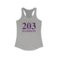 203 Madision Red White & Blue Women's Ideal Racerback Tank Top