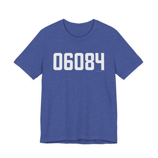 06084 Tolland CT Zip Code Unisex Jersey Short Sleeve T-Shirt