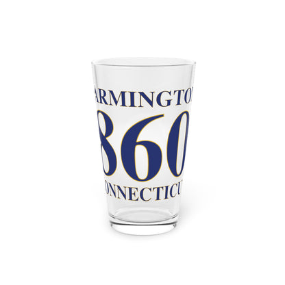 Farmington 860 Connecticut Pint Glass, 16oz