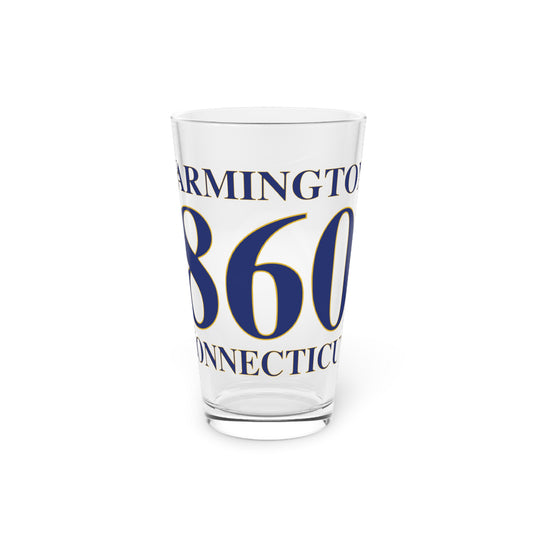 Farmington 860 Connecticut Pint Glass, 16oz