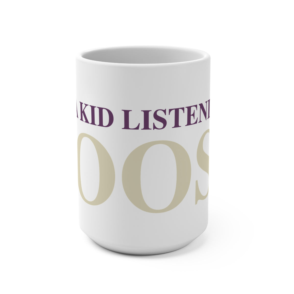 Just a kid listening to Goose - Cream & Purple Mug 15oz