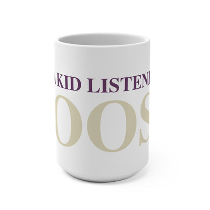 Just a kid listening to Goose - Cream & Purple Mug 15oz