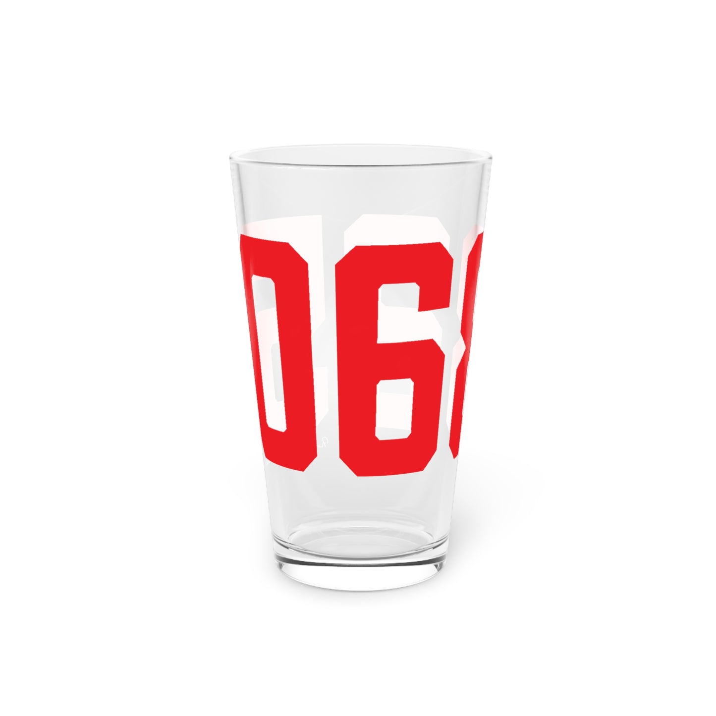 06825 Fairfield Connecticut Zip Code Pint Glass, 16oz