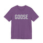 Goose Zip Code Gray & Purple Unisex Jersey Short Sleeve T-Shirt