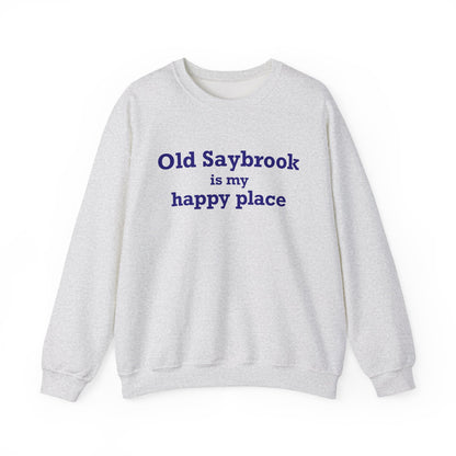 Old Saybrook is My Happy Place Unisex Heavy Blend™ Crewneck Sweatshirt
