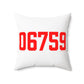 06759 Litchfield Connecticut Zip Code Polyester Square Pillow