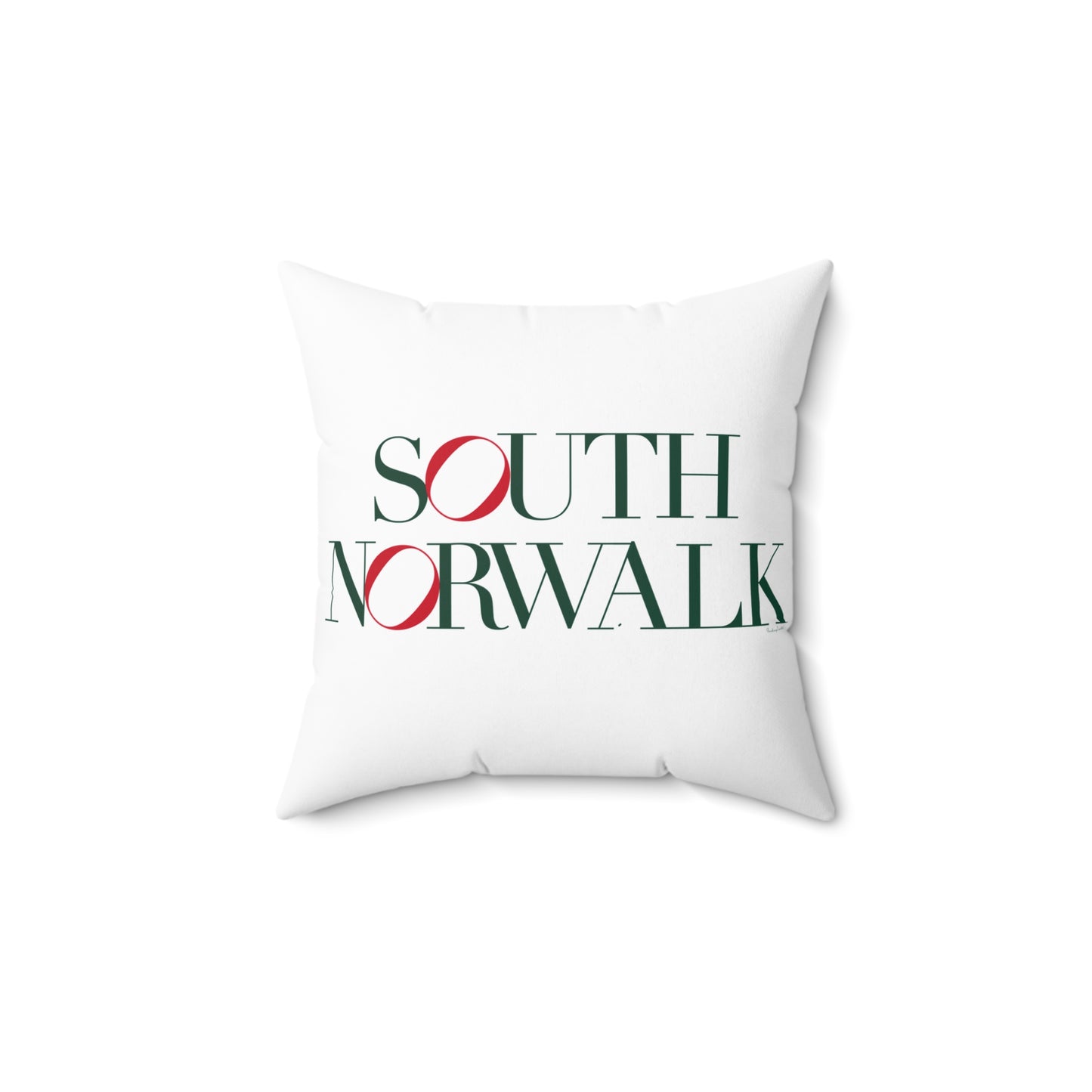 41 Tilt South Norwalk Spun Polyester Square Pillow