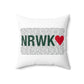 Norwalk Love Spun Polyester Square Pillow