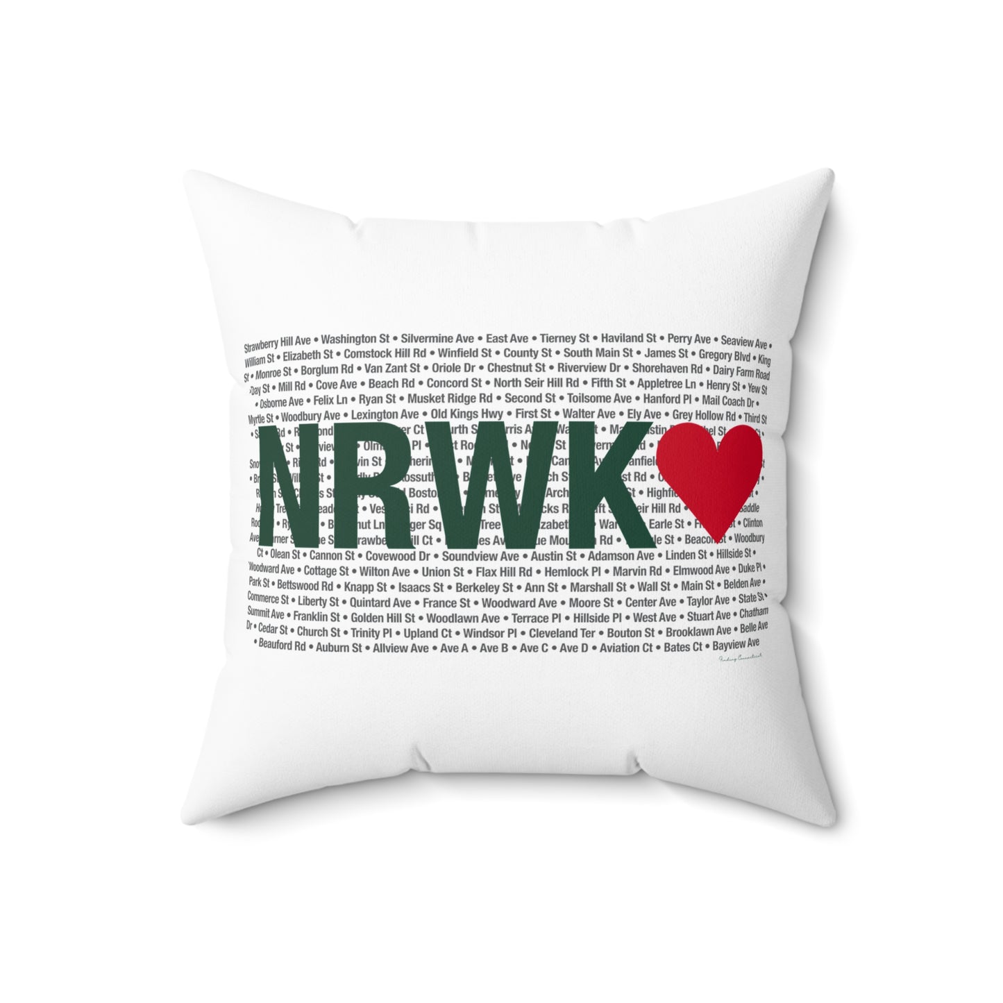 Norwalk Love Spun Polyester Square Pillow