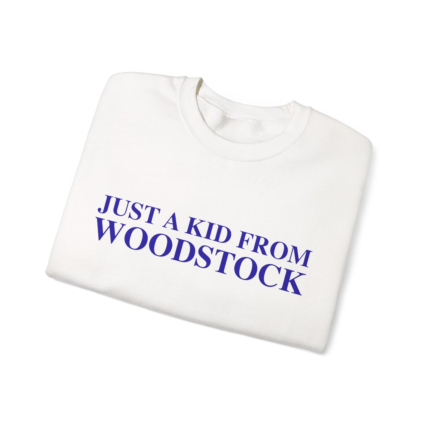 Just a kid from Woodstock Unisex Heavy Blend™ Crewneck Sweatshirt