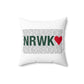 Norwalk Love Spun Polyester Square Pillow