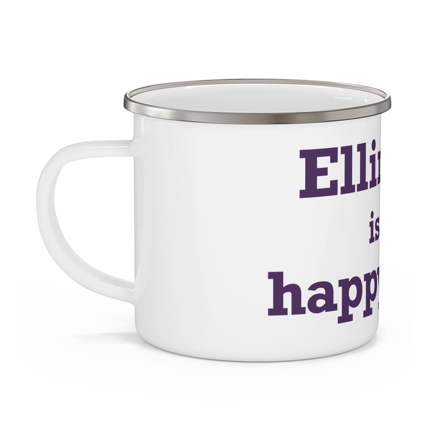 Ellington is My Happy Place Enamel Camping Mug