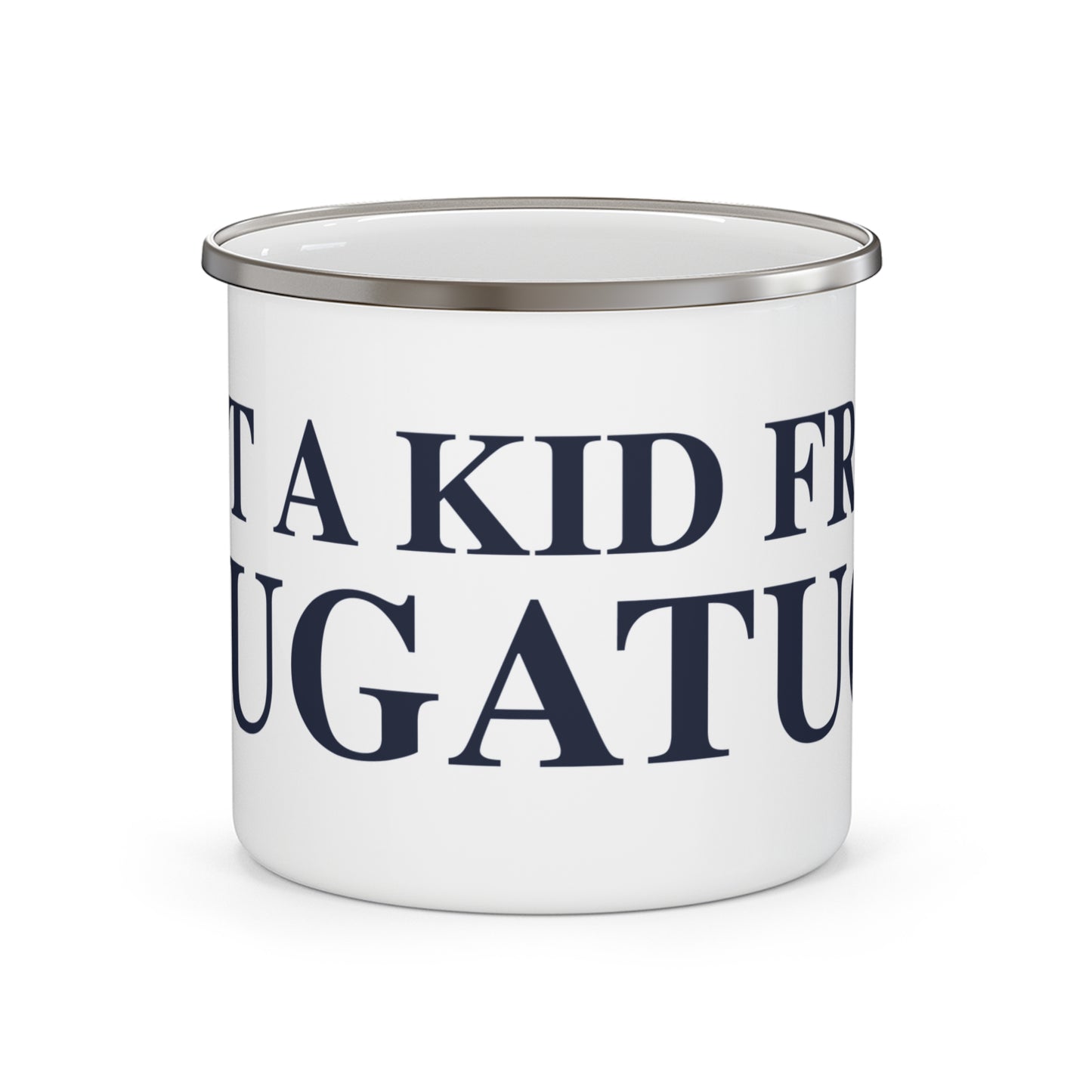 Just a kid from Saugatuck Enamel Camping Mug