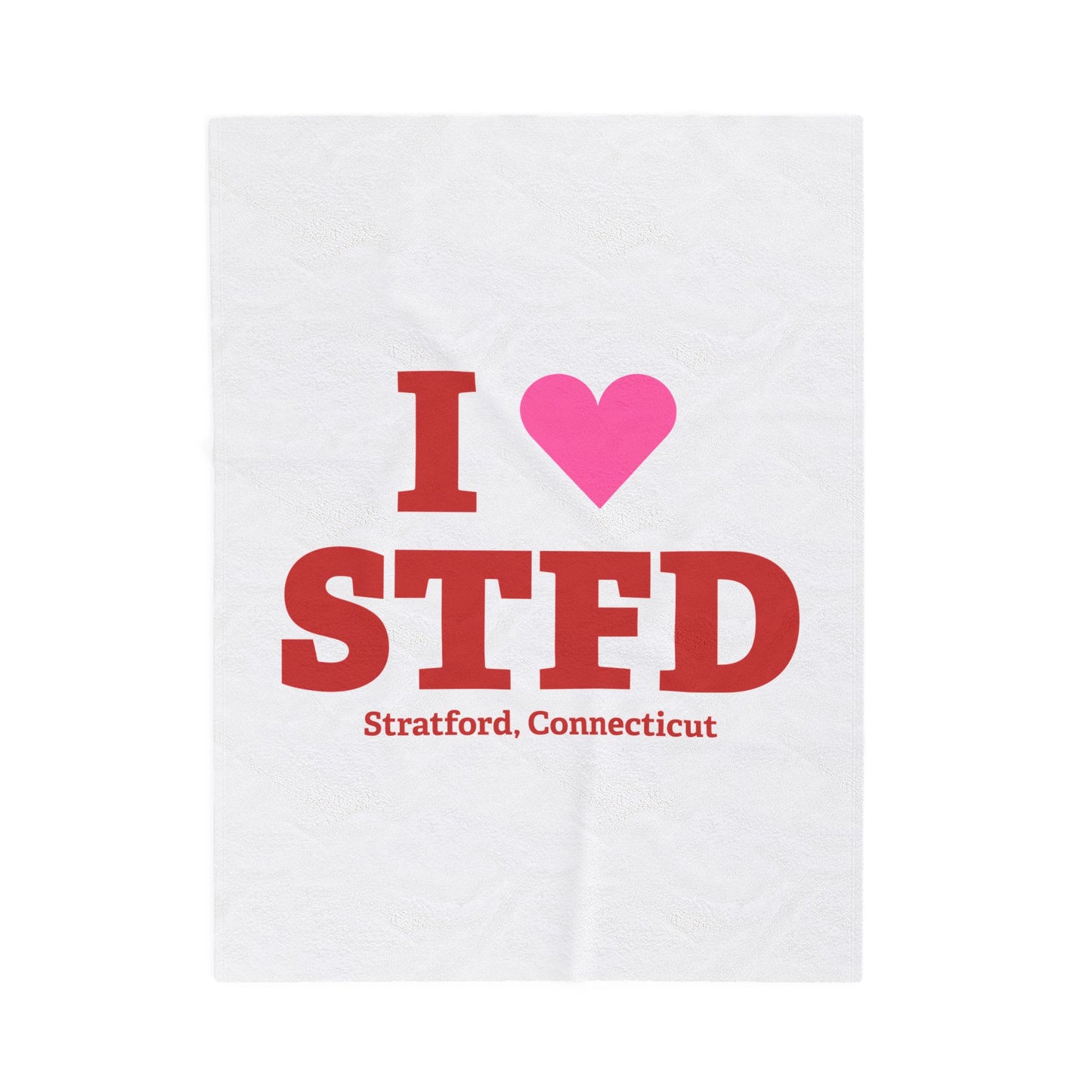I Heart STFD Velveteen Plush Blanket