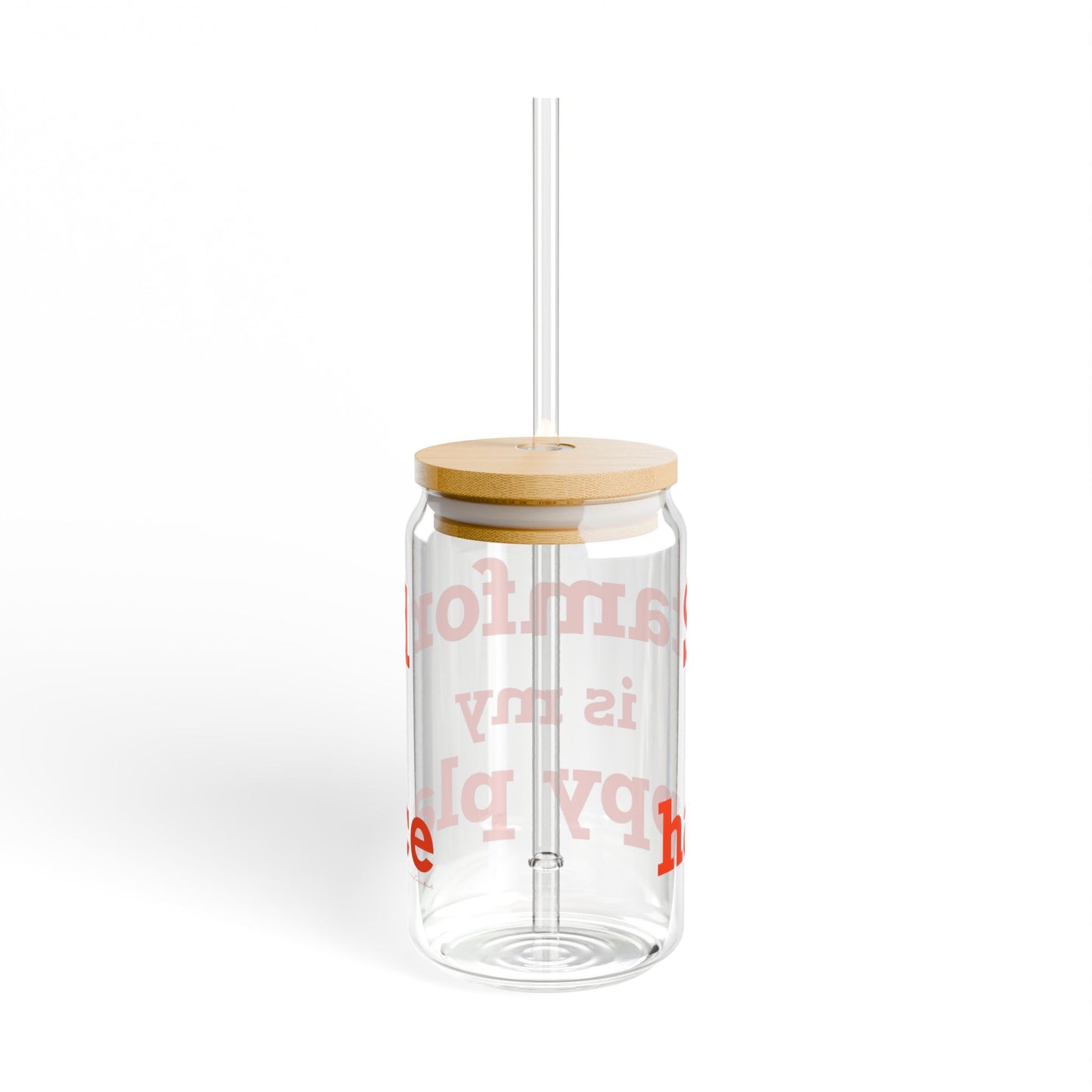 Stamford Is My Happy Place Sipper Glass, 16oz