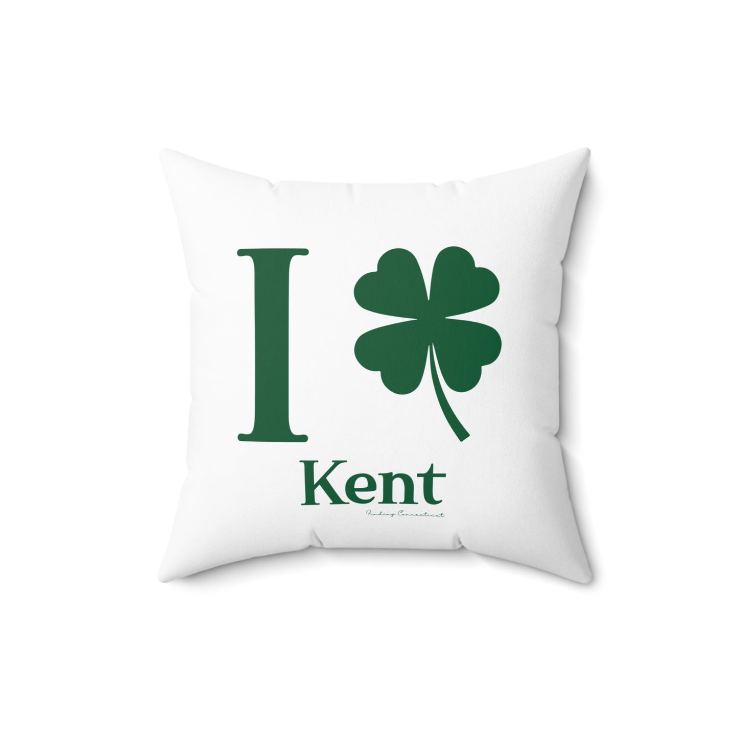 I Clover Kent Spun Polyester Square Pillow