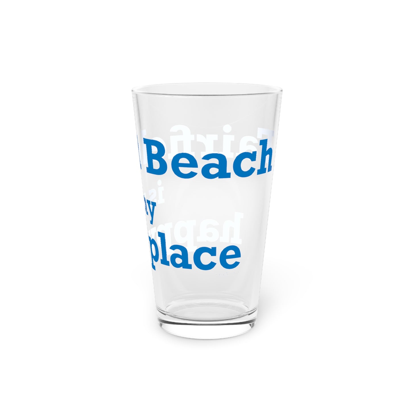 Fairfield Beach is My Happy Place Pint Glass, 16oz