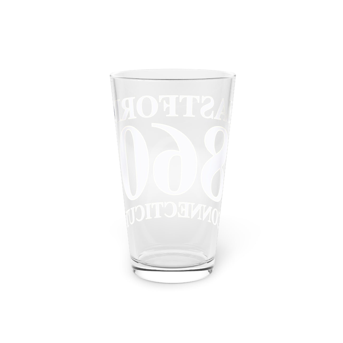 Eastford 860 Connecticut Pint Glass, 16oz