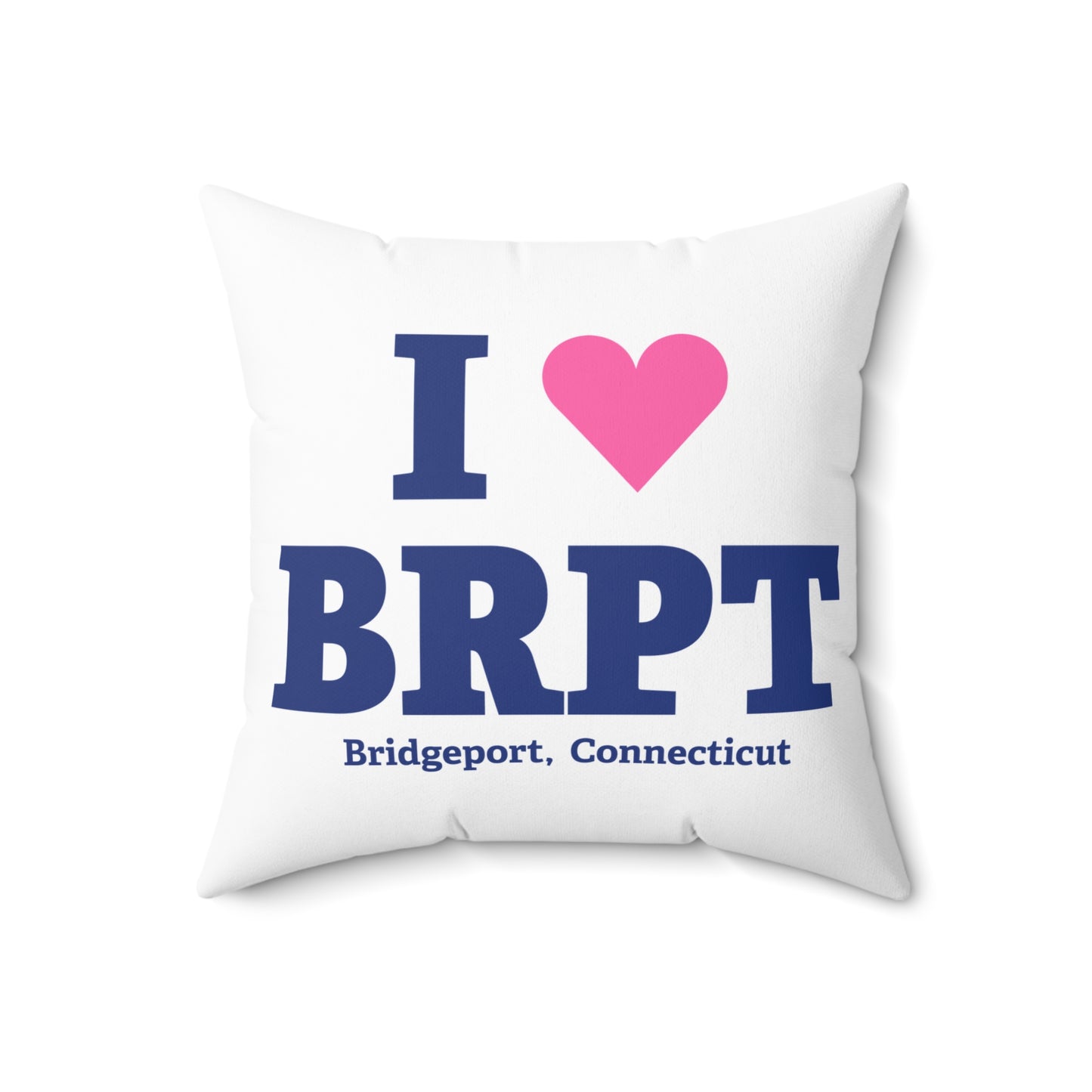 I Heart BRPT Spun Polyester Square Pillow