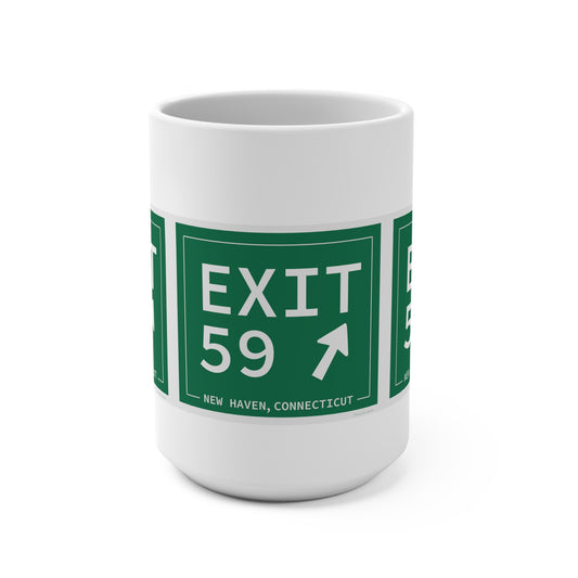 Vintage Exit 59 WCP Sign Mug 15oz