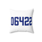 06422 Durham Connecticut Zip Code Spun Polyester Square Pillow
