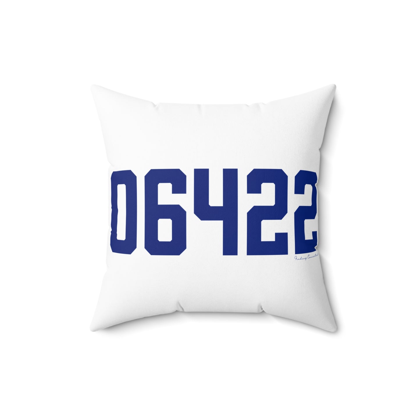 06422 Durham Connecticut Zip Code Spun Polyester Square Pillow