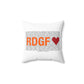 Ridgefield Love Spun Polyester Square Pillow