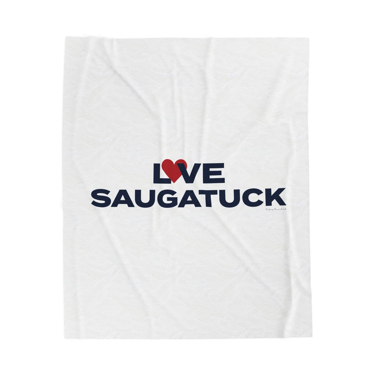 Love Saugatuck Velveteen Plush Blanket