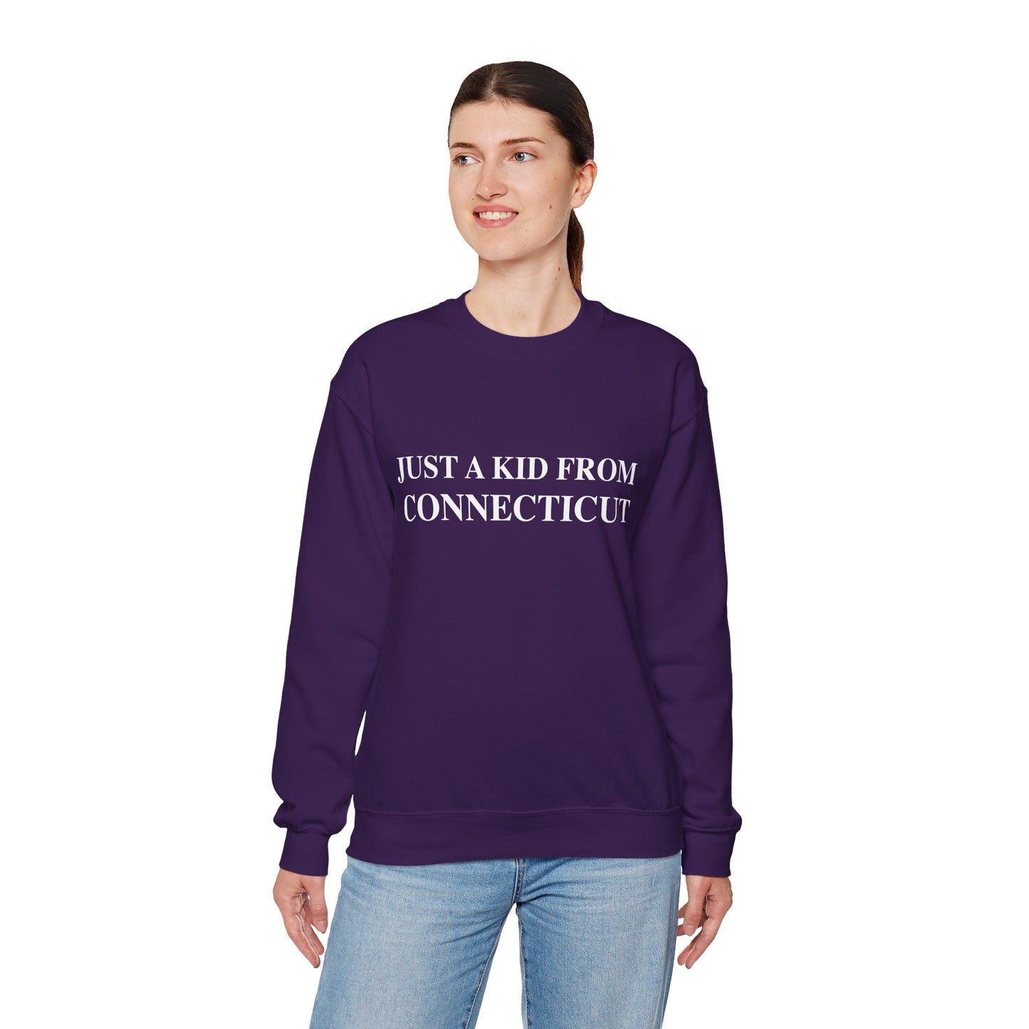 Just a Kid from Connecticut Unisex Heavy Blend™ Crewneck Sweatshirt