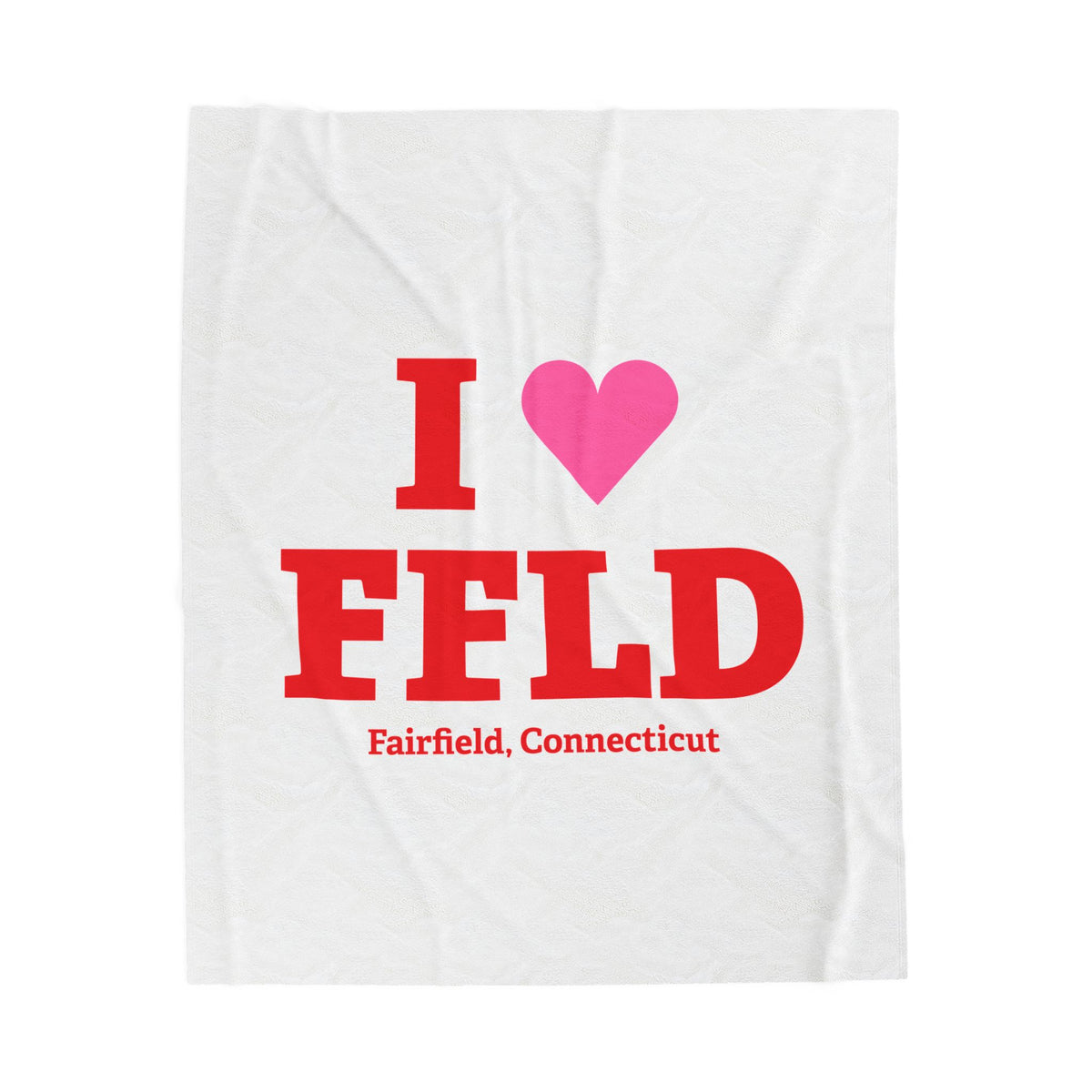 I Heart FFLD Velveteen Plush Blanket