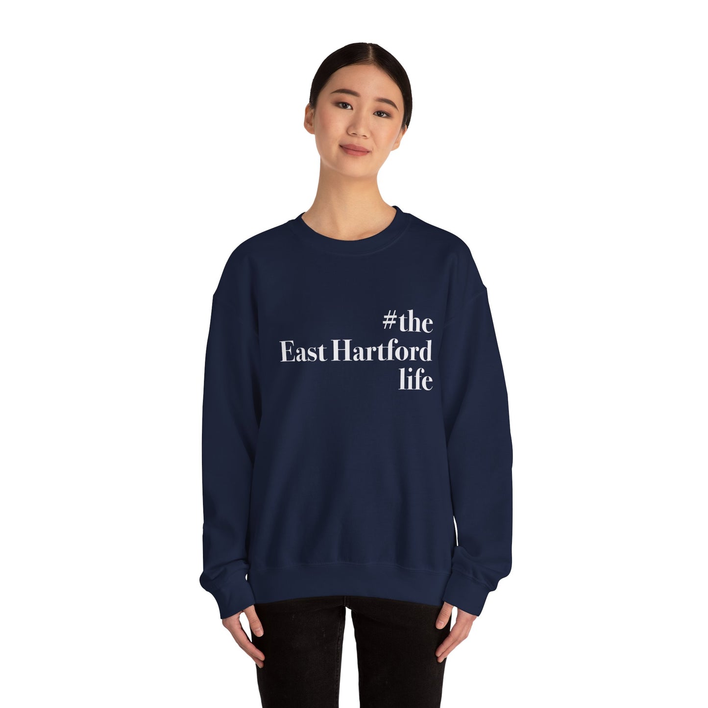 #theeasthartfordlife Unisex Heavy Blend™ Crewneck Sweatshirt