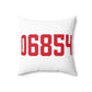 06854 Norwalk Connecticut Zip Code Spun Polyester Square Pillow