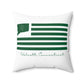 Wolcott Connecticut St. Patrick’s Day Flag Spun Polyester Square Pillow