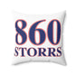 860 Storrs Red, White & Blue Spun Polyester Square Pillow