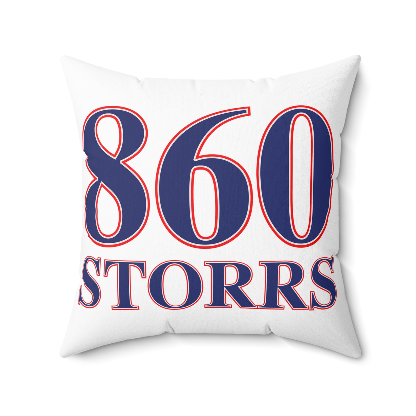 860 Storrs Red, White & Blue Spun Polyester Square Pillow