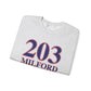 203 Milford Red White & Blue Unisex Heavy Blend™ Crewneck Sweatshirt