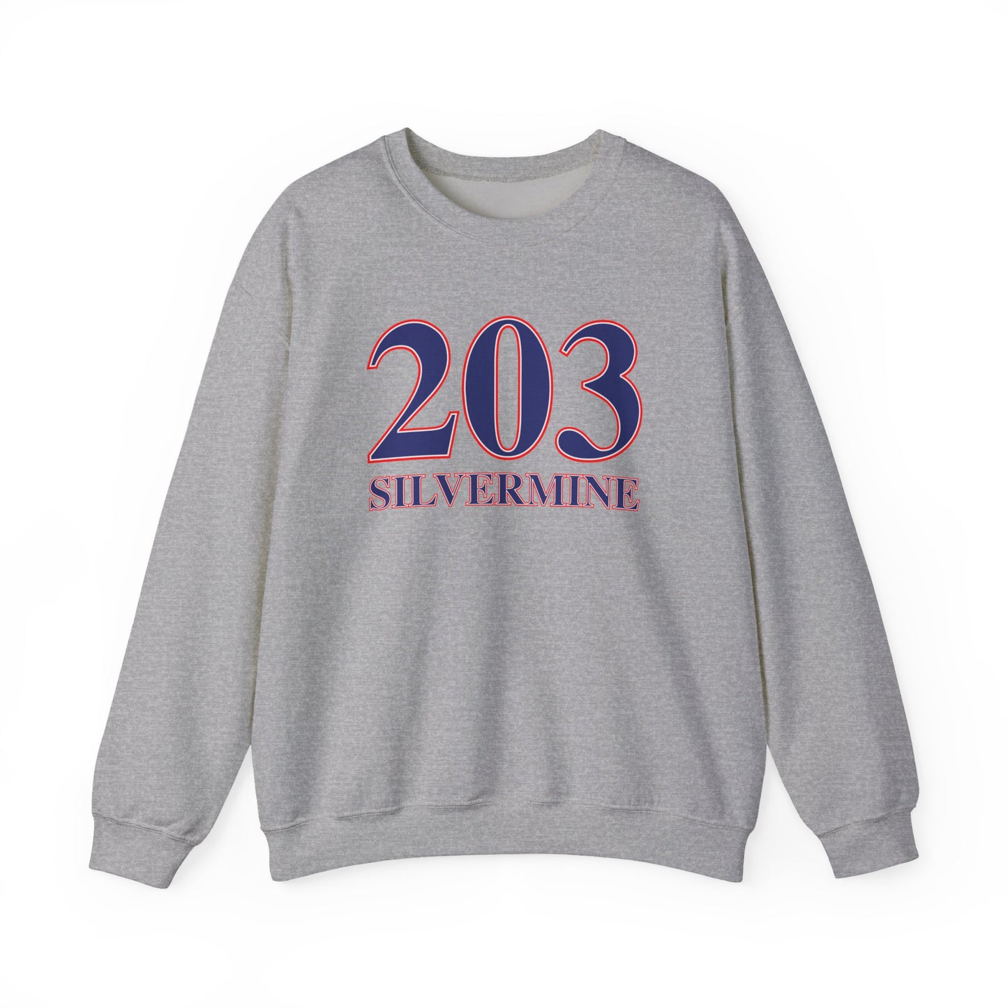 203 Silvermine Red, White & Blue Unisex Heavy Blend™ Crewneck Sweatshirt