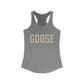 Goose Zip Code - Cream & Purple Women's Ideal Racerback Tank Top