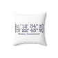 Weston Coordinates Spun Polyester Square Pillow