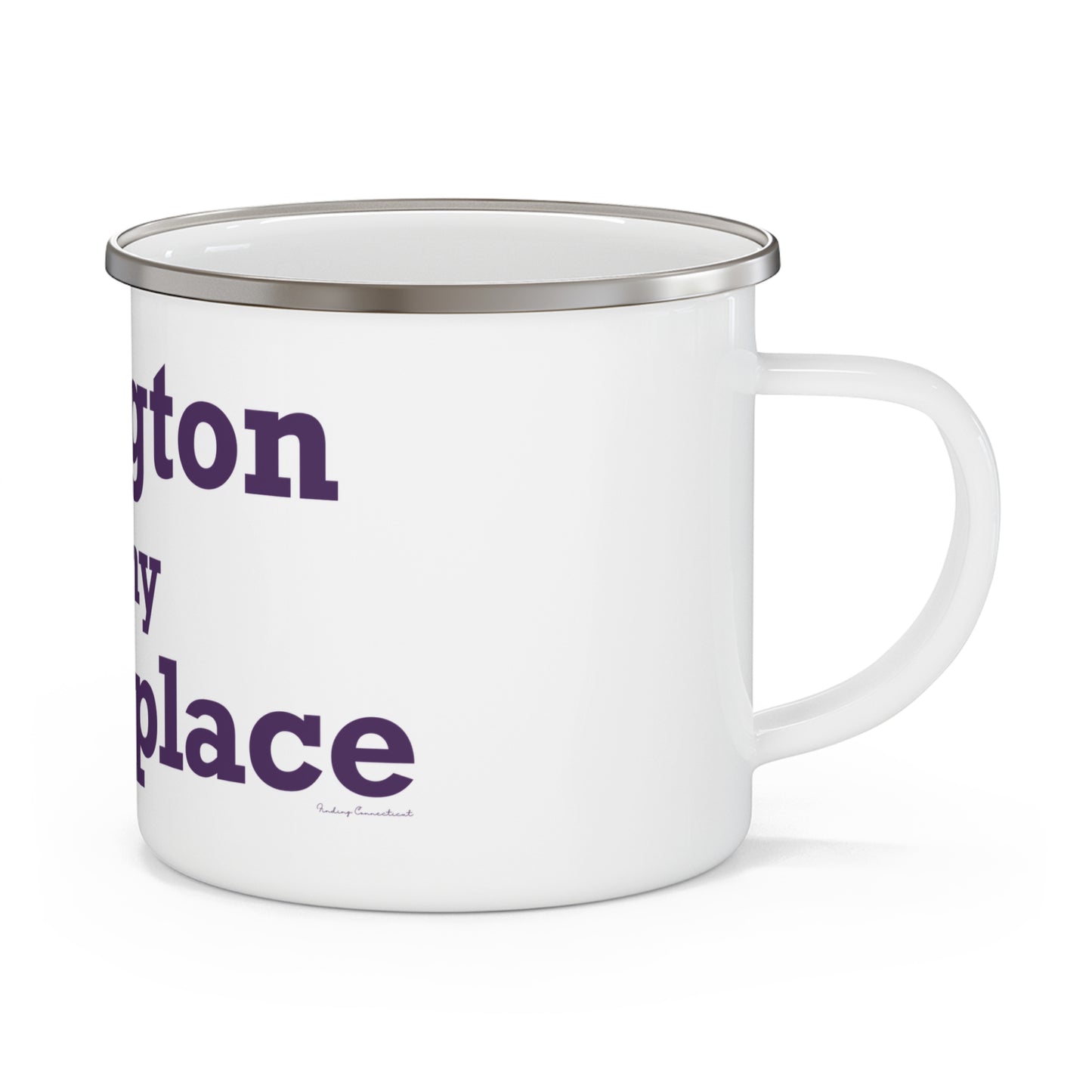 Ellington is My Happy Place Enamel Camping Mug