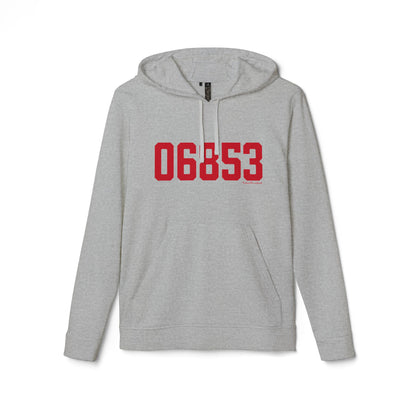 06853 Norwalk Connecticut Zip Code adidas Unisex Fleece Hoodie Sweatshirt