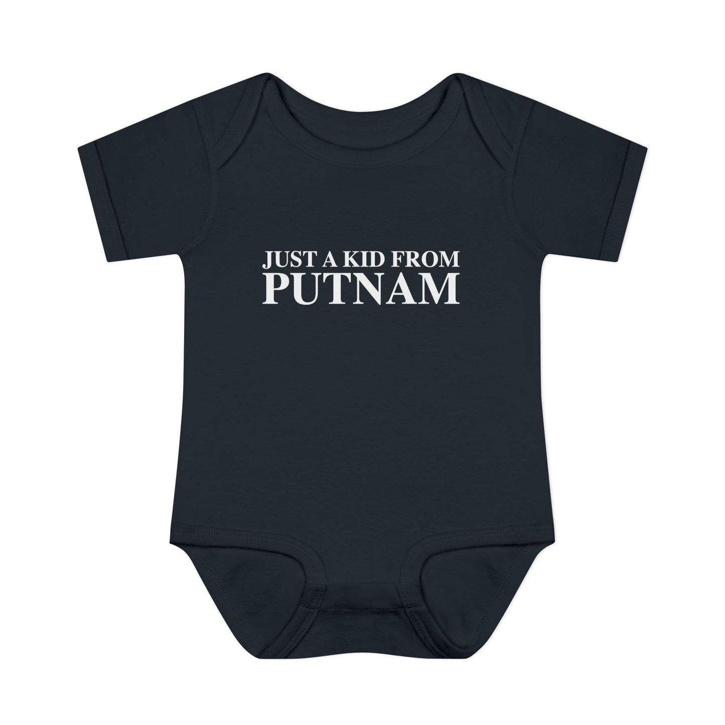 Just a kid from Putnam Infant Baby Rib Bodysuit
