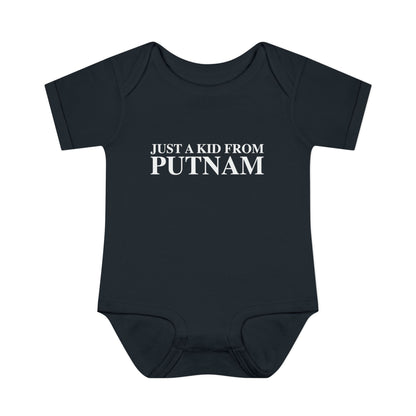 Just a kid from Putnam Infant Baby Rib Bodysuit