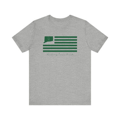 Roxbury Connecticut St. Patrick’s Day Flag Unisex Jersey Short Sleeve T-Shirt