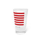 Orange Connecticut Flag Pint Glass, 16oz
