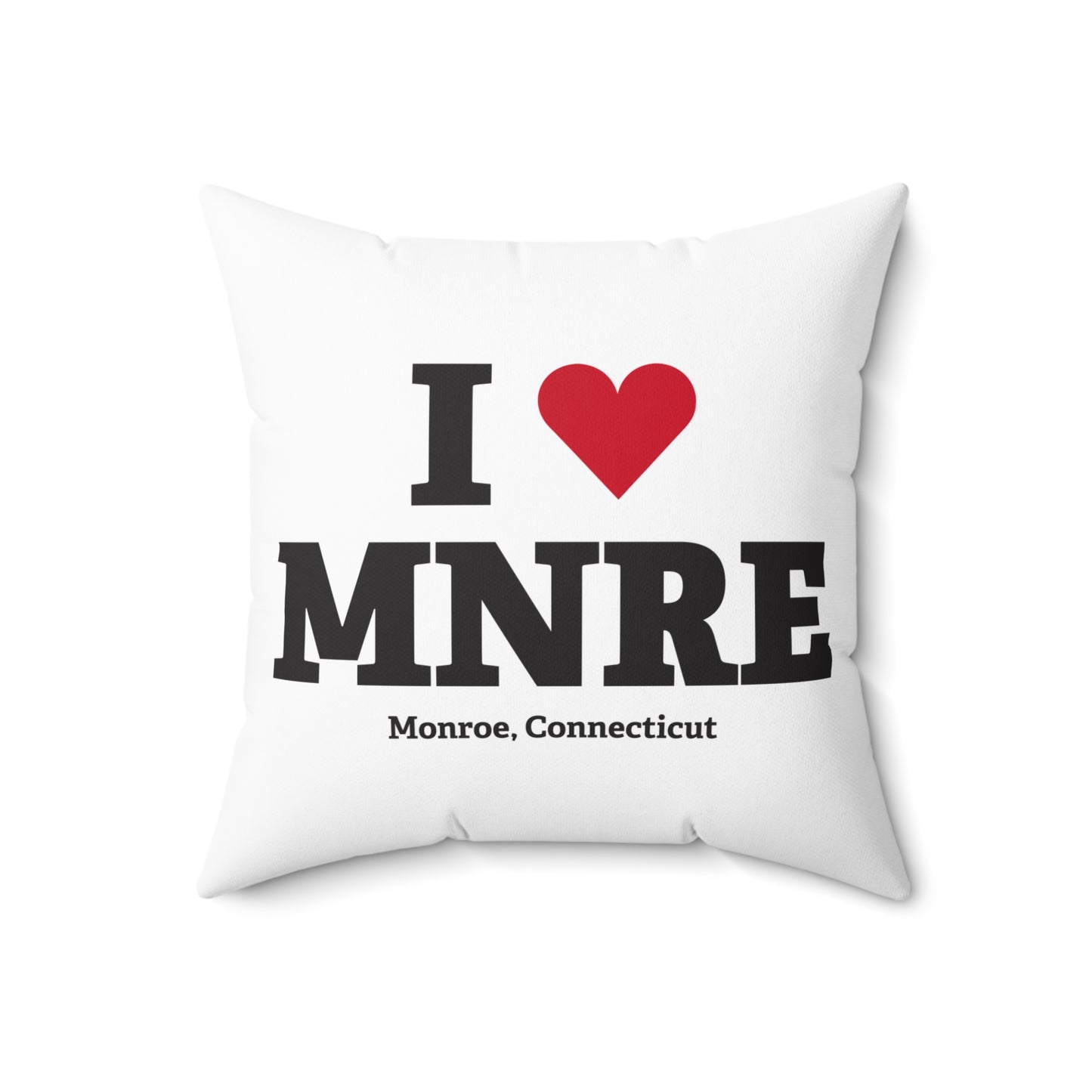 I Heart MNRE Spun Polyester Square Pillow