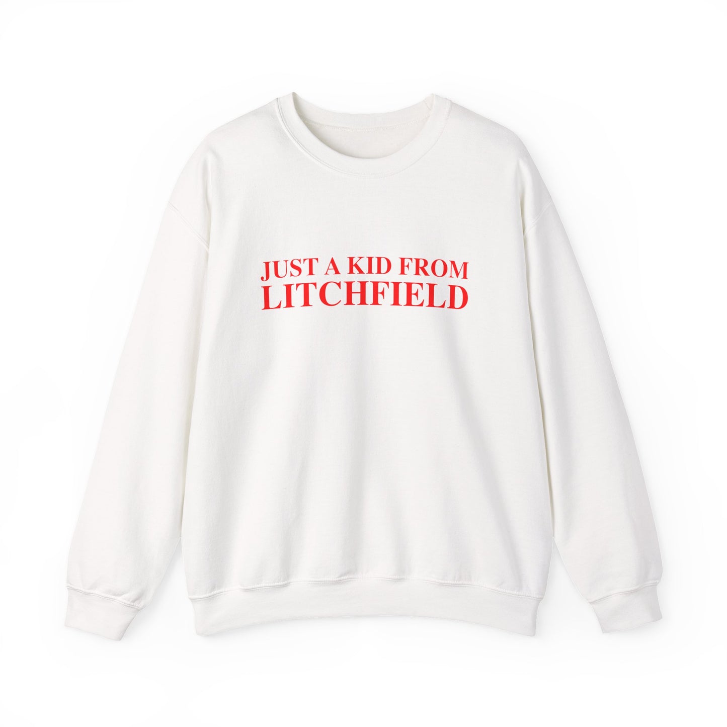 Just a kid from Litchfield Unisex Heavy Blend™ Crewneck Sweatshirt